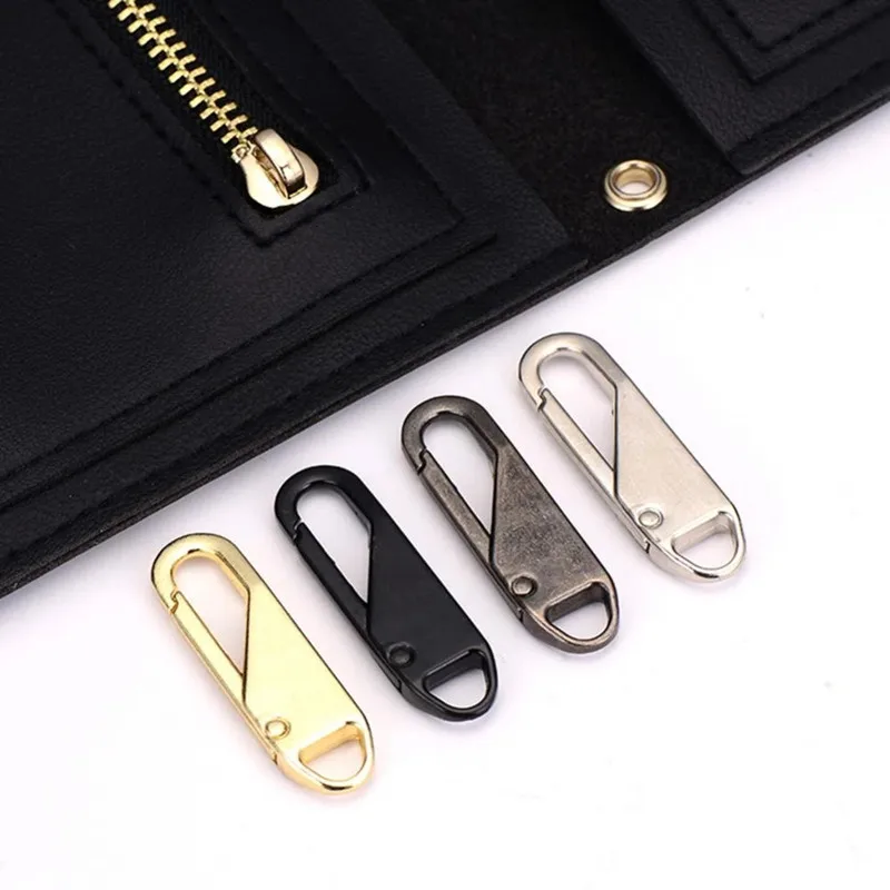Universal Detachable Metal Zipper Puller Repair Kit for DIY Sewing and Craft Projects (5/10 Pack)