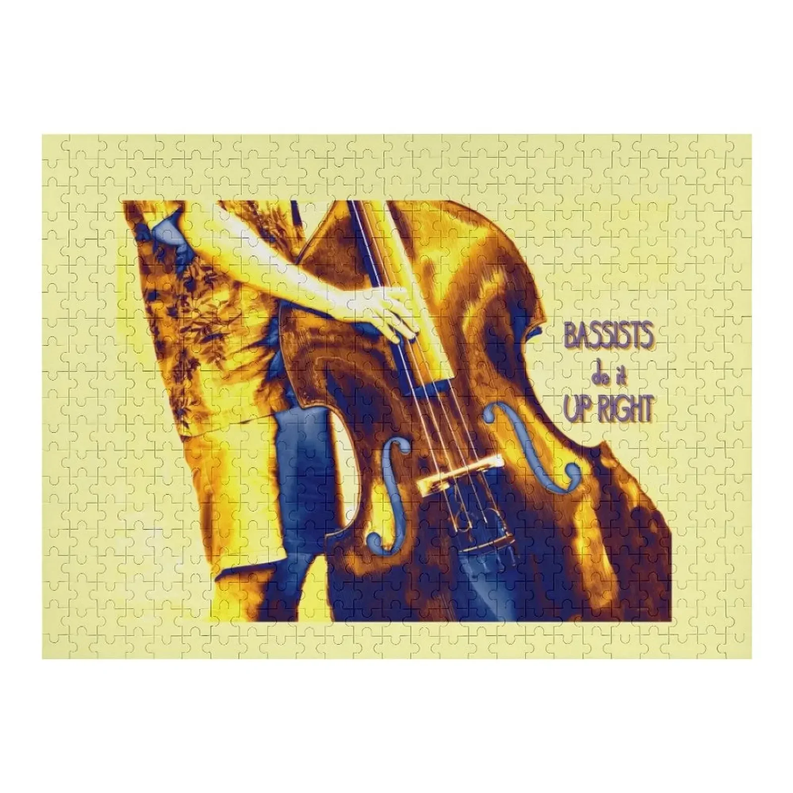 Double Bassists 2 Jigsaw Puzzle Adult Wooden Custom With Photo Puzzle