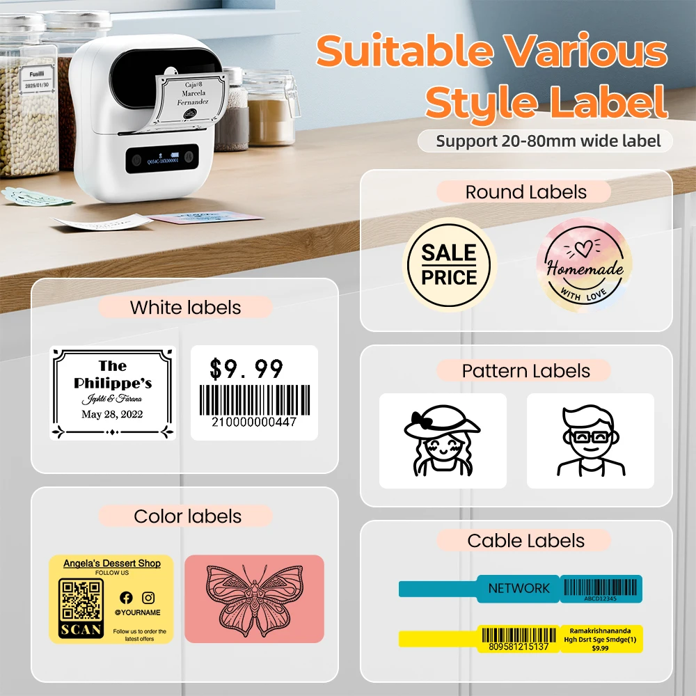 Stampante Etichette Bluetooth Phomemo M220 - Termica 20-75mm, Per Codici A Barre E Ufficio - Foto 9