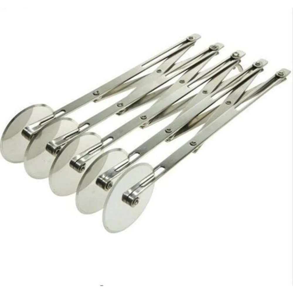 

DHL Free Shipping Stainless Steel Wheels Pizza Cutter 5 Wheel Pasta Rocker Pizza Knife Pastry Cutter Cakes Bread Making Tools