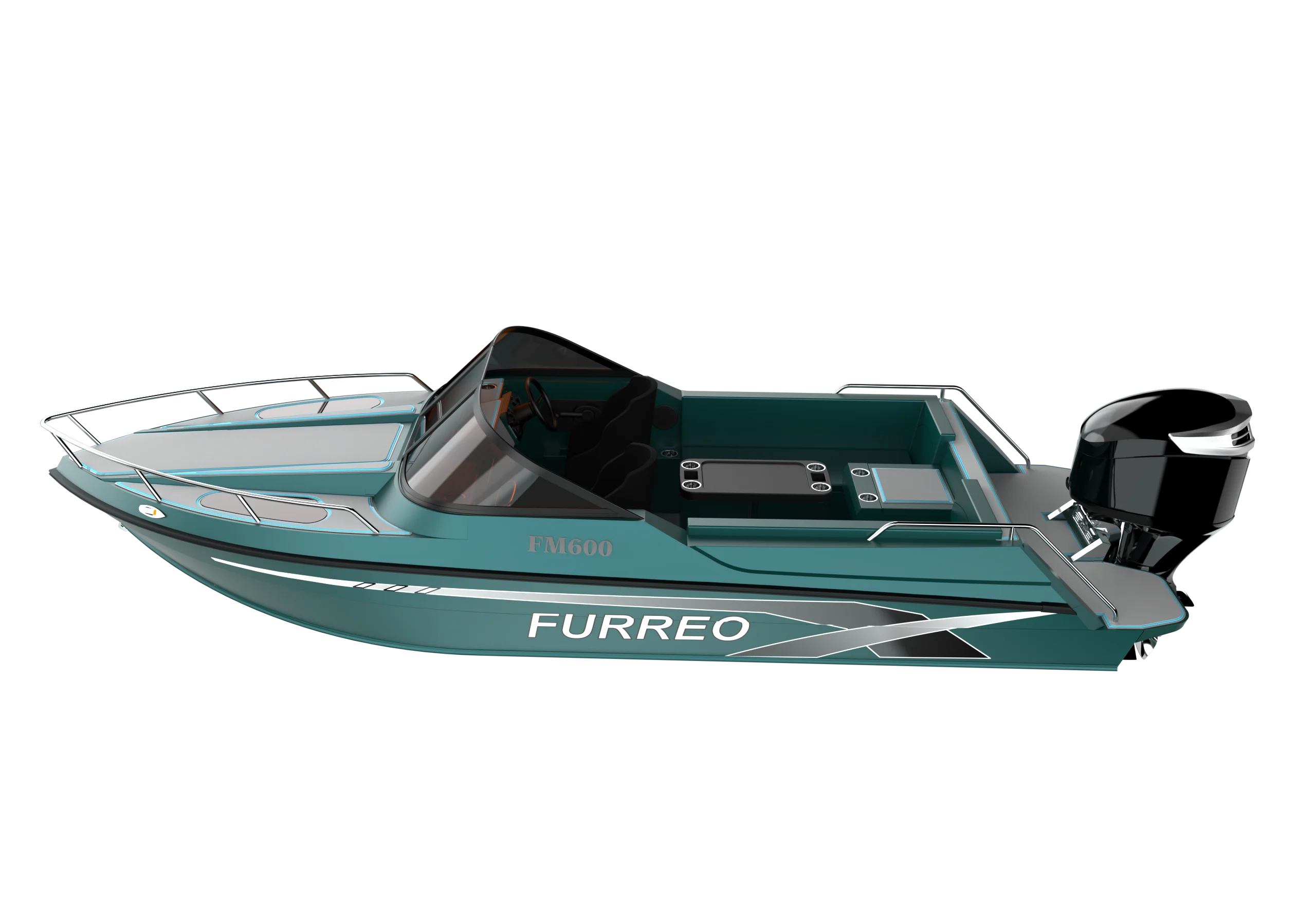 FM600B 21ft CE Certified Welded Aluminum Work Boats Furreo 6m Lightweight Aluminum Fishing Boa Luxury Yachts at Low Prices