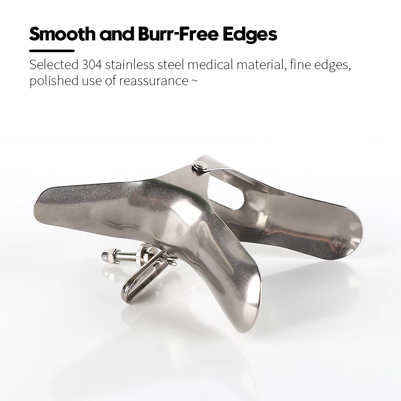Runyu Vaginal Extender Speculum Duckbill Stainless Steel Gynecological Instruments Female Extreme Private Parts Enema Sex Toys vagina speculum