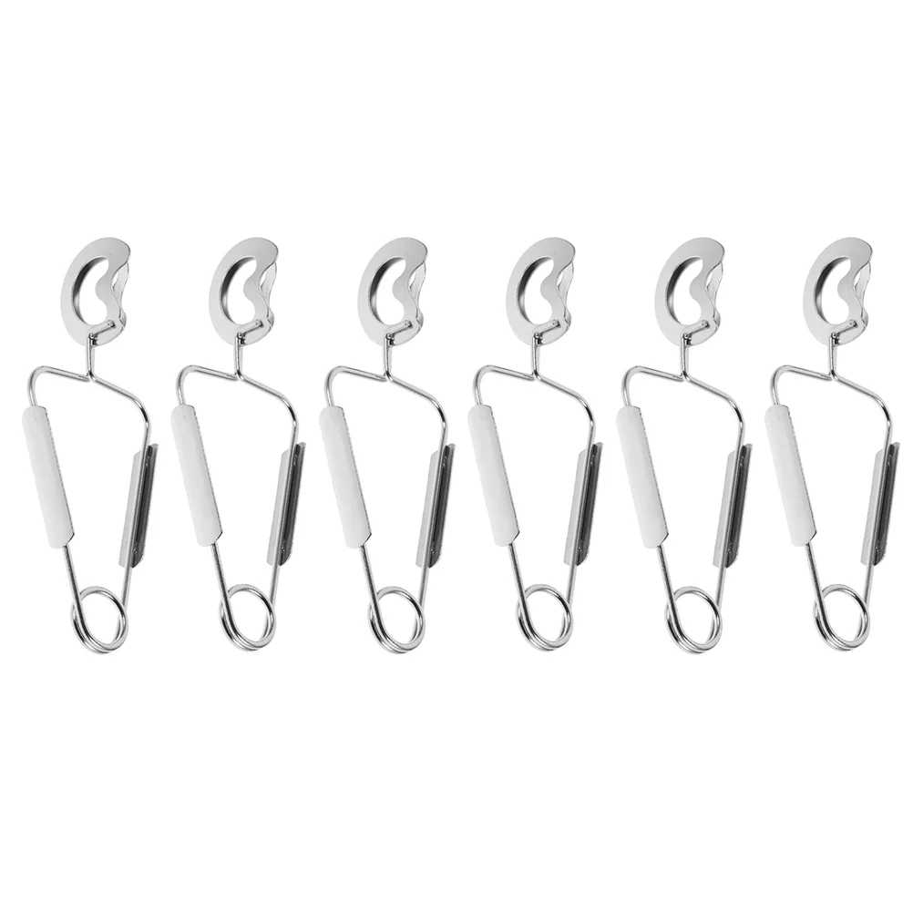 

Stainless Steel Tongs Anti-Scald Seafood Tongs Snail Clips Kitchen Serving Utensil Snail Food One Handed Spring Food Clip