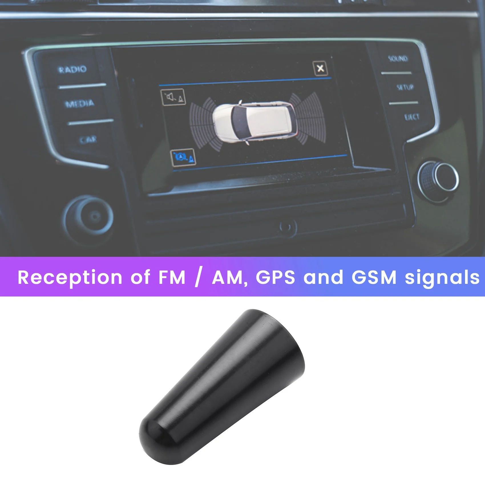 Antenna 3 Cm Roof Antenna Short Pole Car Pole Short Adapter Radio Foot car roof antenna