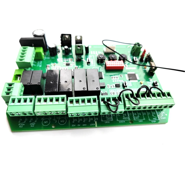 motherboard PCB motor controller circuit board card for swing gate opener motor 24VDC input power(KEYFOBS optional) 5