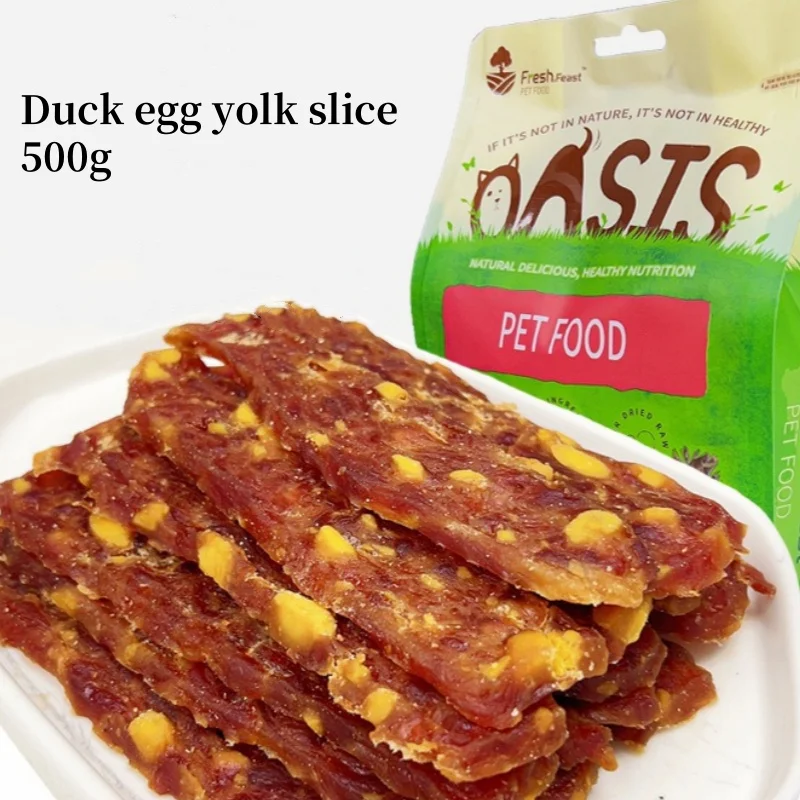 Dog Snacks Pet Snacks, Duck Meat, Chicken, Beef, Egg Yolk Slices, Dog Food, Duck Breast Jerky, Training Reward Beauty Hair
