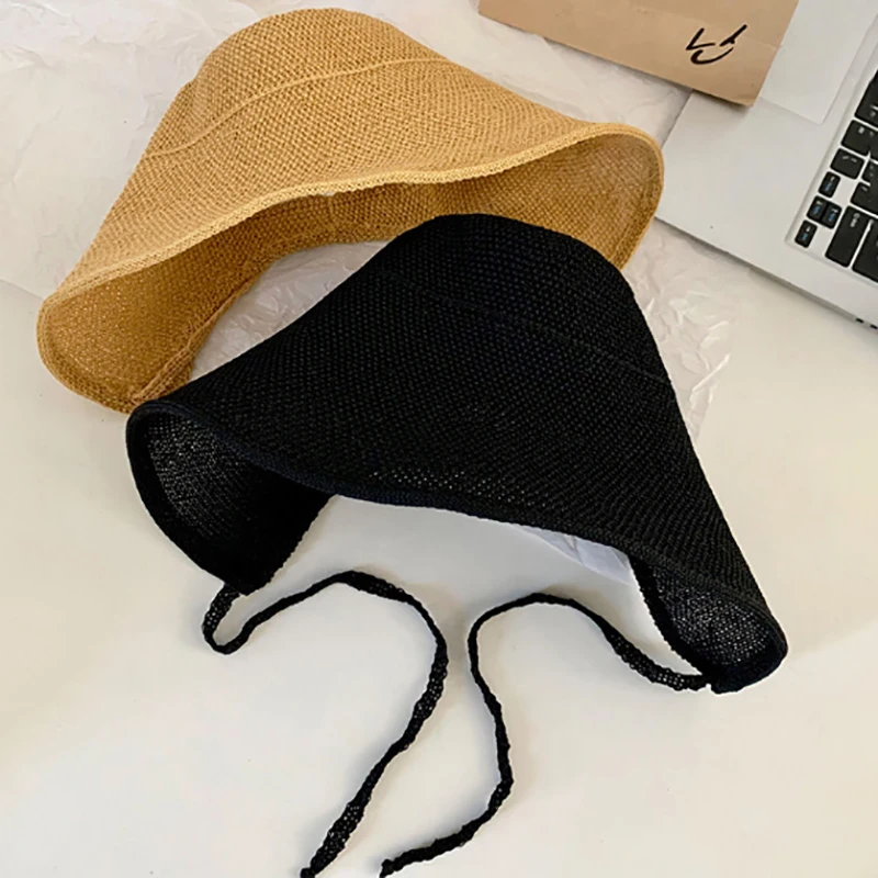 Cappello da sole in lino a tesa larga donna estivo regency_voghion.com