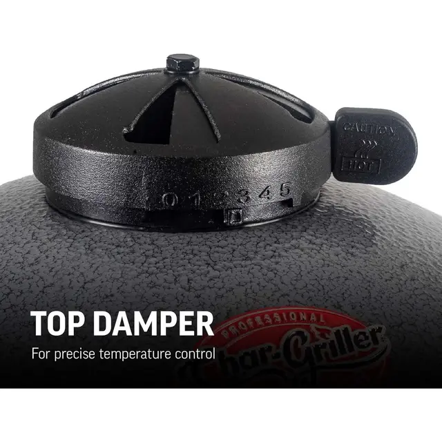 Portable Kamado Charcoal Grill & Smoker - AKORN Jr., Cast Iron Grates, Locking Lid, 155 Sq. In. Cooking Area, Model E86714 3