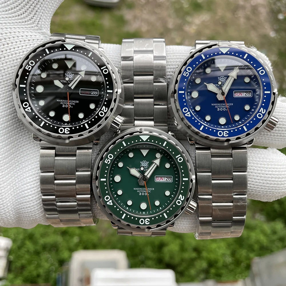 STEELDIVE 1975W First Canned Tuna Dive Watch Super Luminous Automatic Watch Man Mechanical Watch NH36 300M Diver Watch Sapphire
