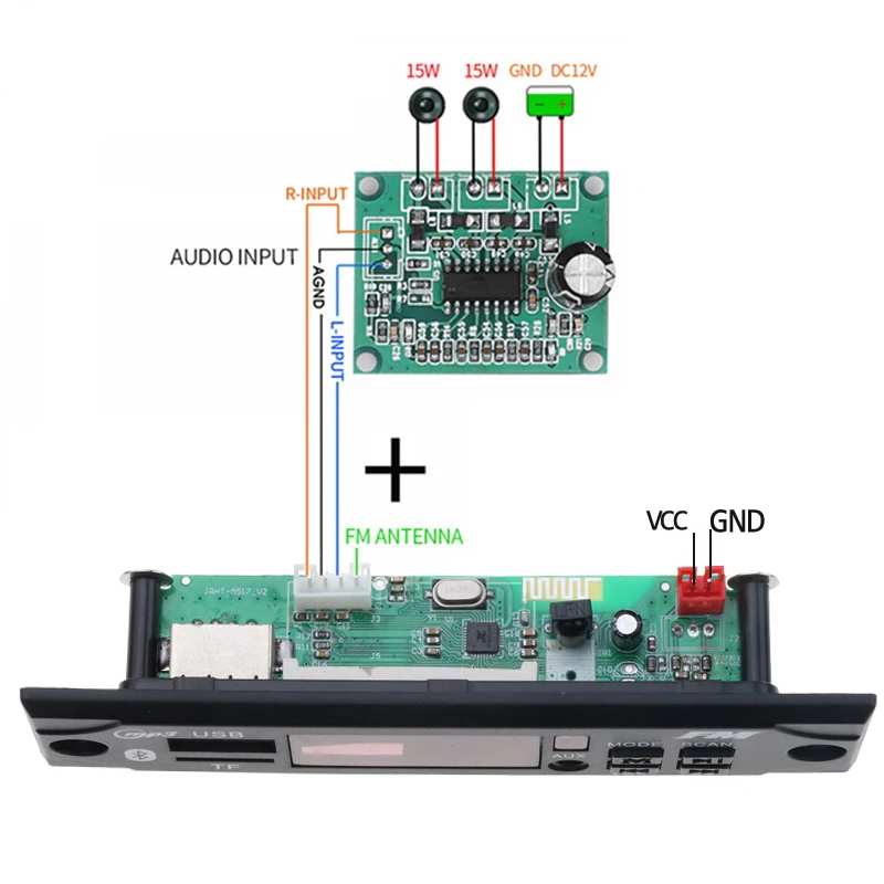 Dropship 5V 12V MP3 WMA Decoder Board Car Audio USB TF FM Radio Module Wireless Bluetooth MP3 Player with Remote Control For Car microsoft zune MP3 Players