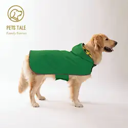 Deluxe All-Weather Waterproof Dog Raincoat with Adjustable Velcro Closure - XXXL (Green)