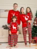 Mom Dad Kids 2 Pieces Pajamas Set Baby  Casual Loose Sleepwear Xmas Family Look Pyjamas Christmas Family Matching Outfits 2