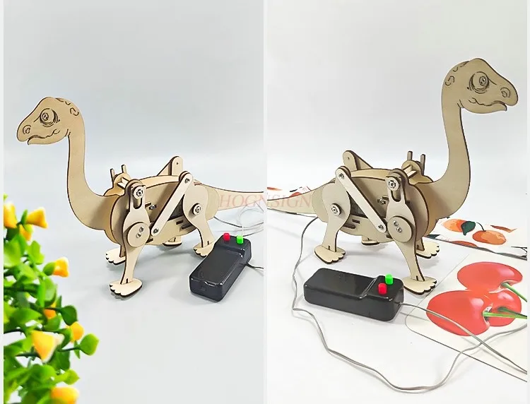 

Junior high school physics creative experiment students diy material package technology brachiosaurus high difficulty small