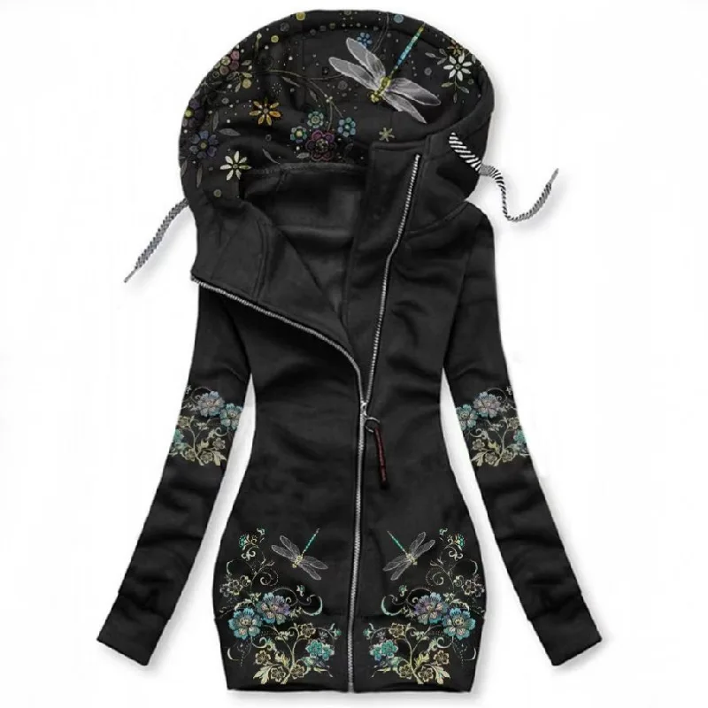 

Autumn Winter Woman Sweatshirt Fleece Hooded Zipper Hoodies Female Casual Woman Cardigan Clothes for Teens
