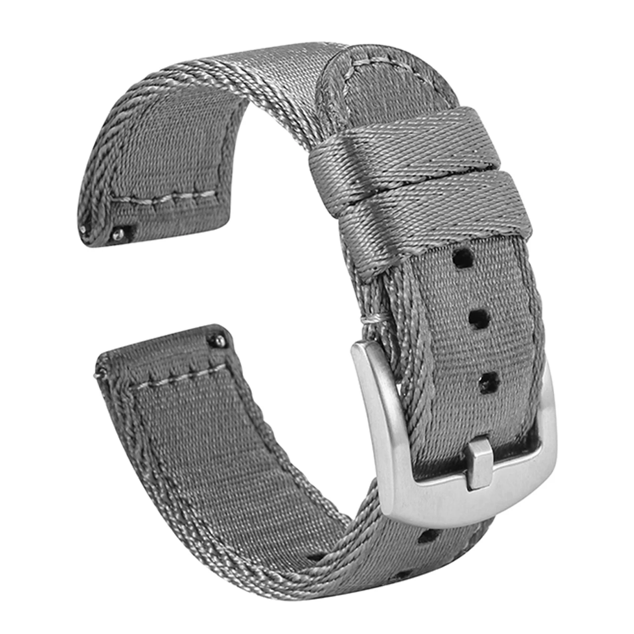 Premium Smooth Nylon Watch Strap - Woven Seatbelt Watchband with Quick Release
