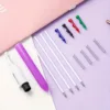 3pcs/set Creative 4 In 1 MultiColor Pen 0.5mm Black Blue Red Green Gel Ink Student Marking Pen Writing Tools School Supplies 5