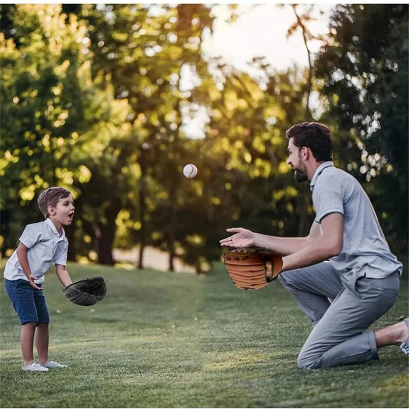 Outdoor Sport Baseball Glove Softball Practice Equipment Size 9.5/10.5/11.5/12.5 Left Hand For Kids/Adults Man Woman Training 2