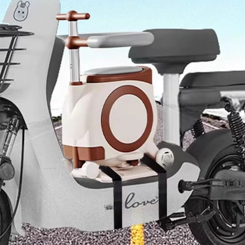 Baby Safety Seat with Guardrail 13-inch Battery Car Can Sit On Children's Scooters Multi-Function Can Be Adjusted with Pull Rod