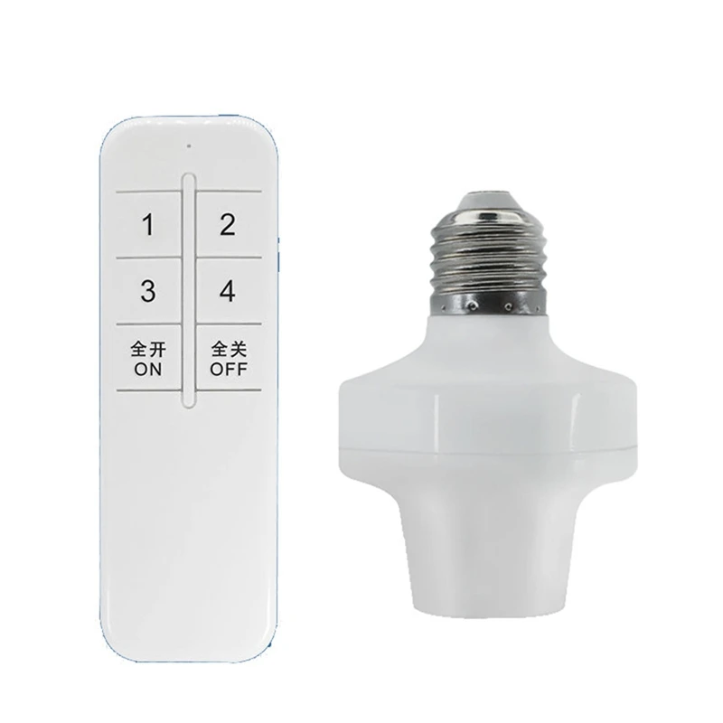 

E27 Wireless Remote Control Light Lamp Holder High Quality 20M Base ON/Off Switch Socket Range Smart Device For LED Bulb