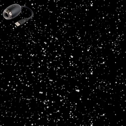 Enchanting LED Starry Sky Night Light Galaxy Projector Lamp (Black - Starry Sky)