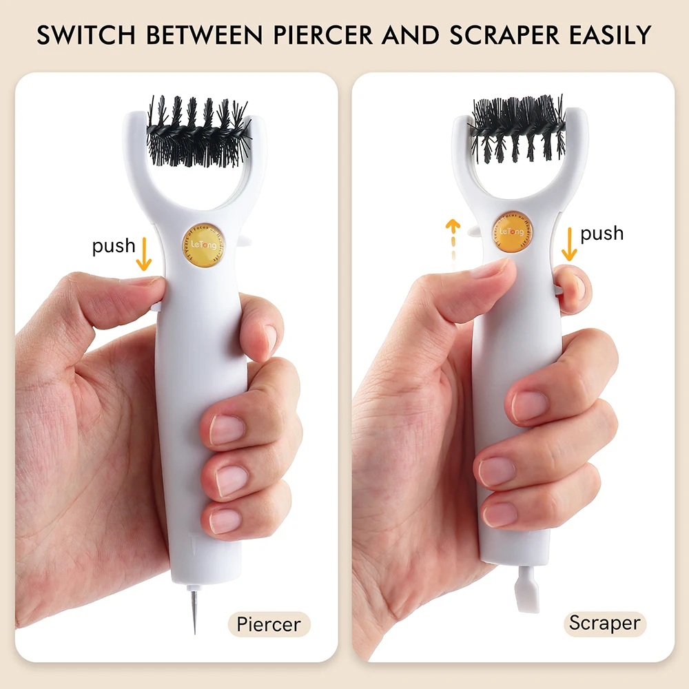 Die Brush Piercer Scraper 3 In 1 Weeding Tool Die Pick W/foam Pad for Craft Scrapbooking Easily Rolls Away Excess Paper From