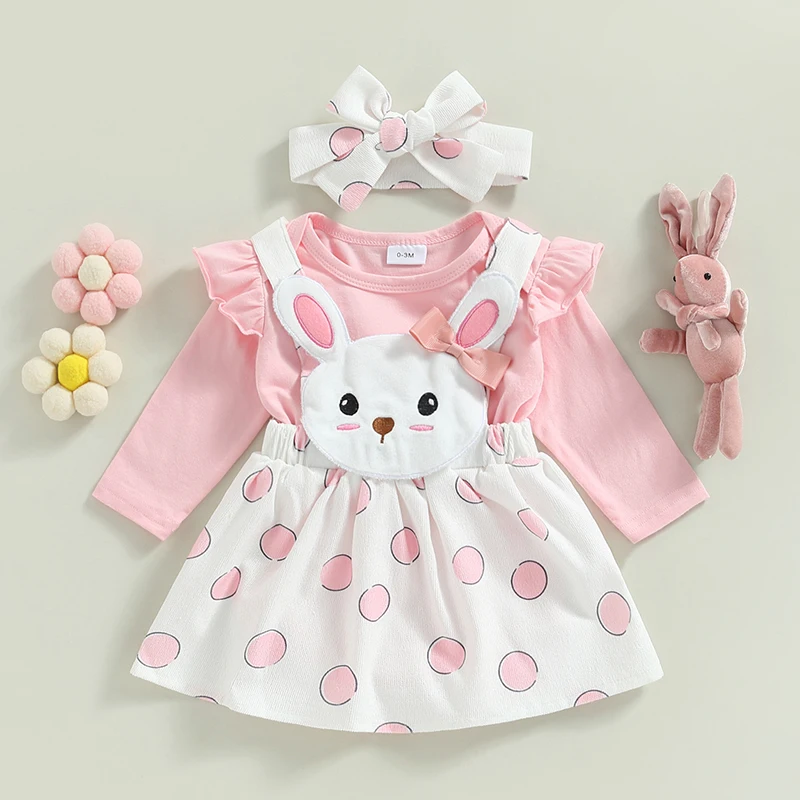 Baby Girls Easter Bunny Outfit 1