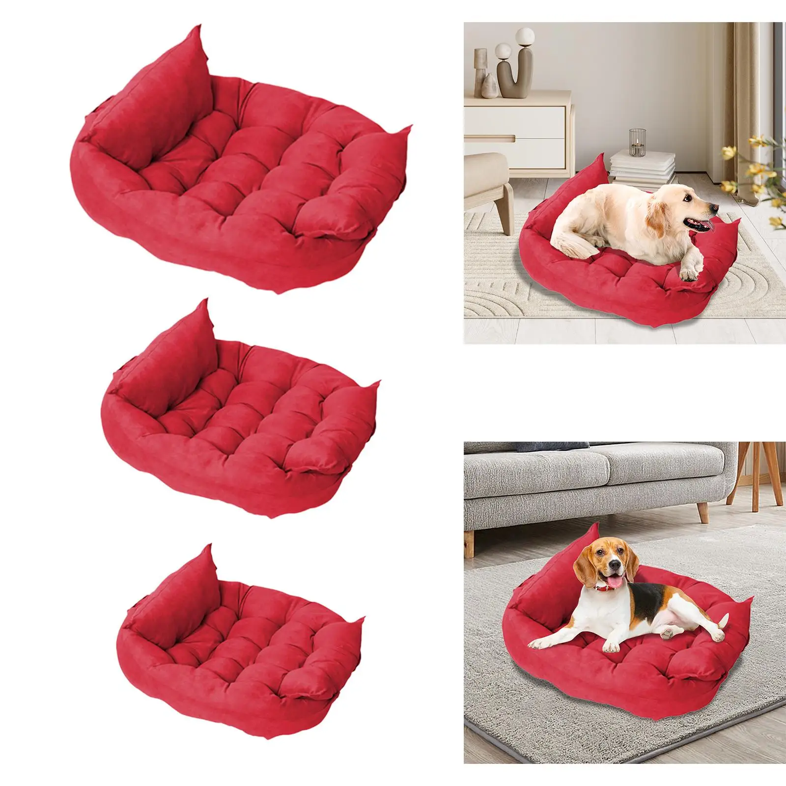 Dog Bed Mat Puppy Nest Soft Kitten Bed Kennel Cat Beds for Indoor Cats Pet Sleeping Bed Dog Sofa for Small Medium Dogs Playing