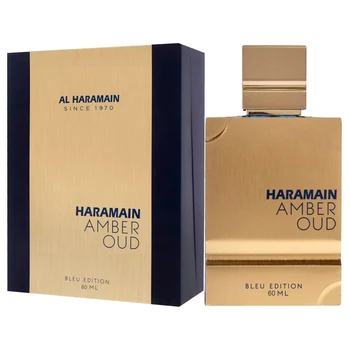 AL HARAMAIN Amber Oud Blue Edition Eau De Parfum 60ml Unisex Arabian Perfume for Women and Men Long Lasting Arabic Fragrance Pre 1