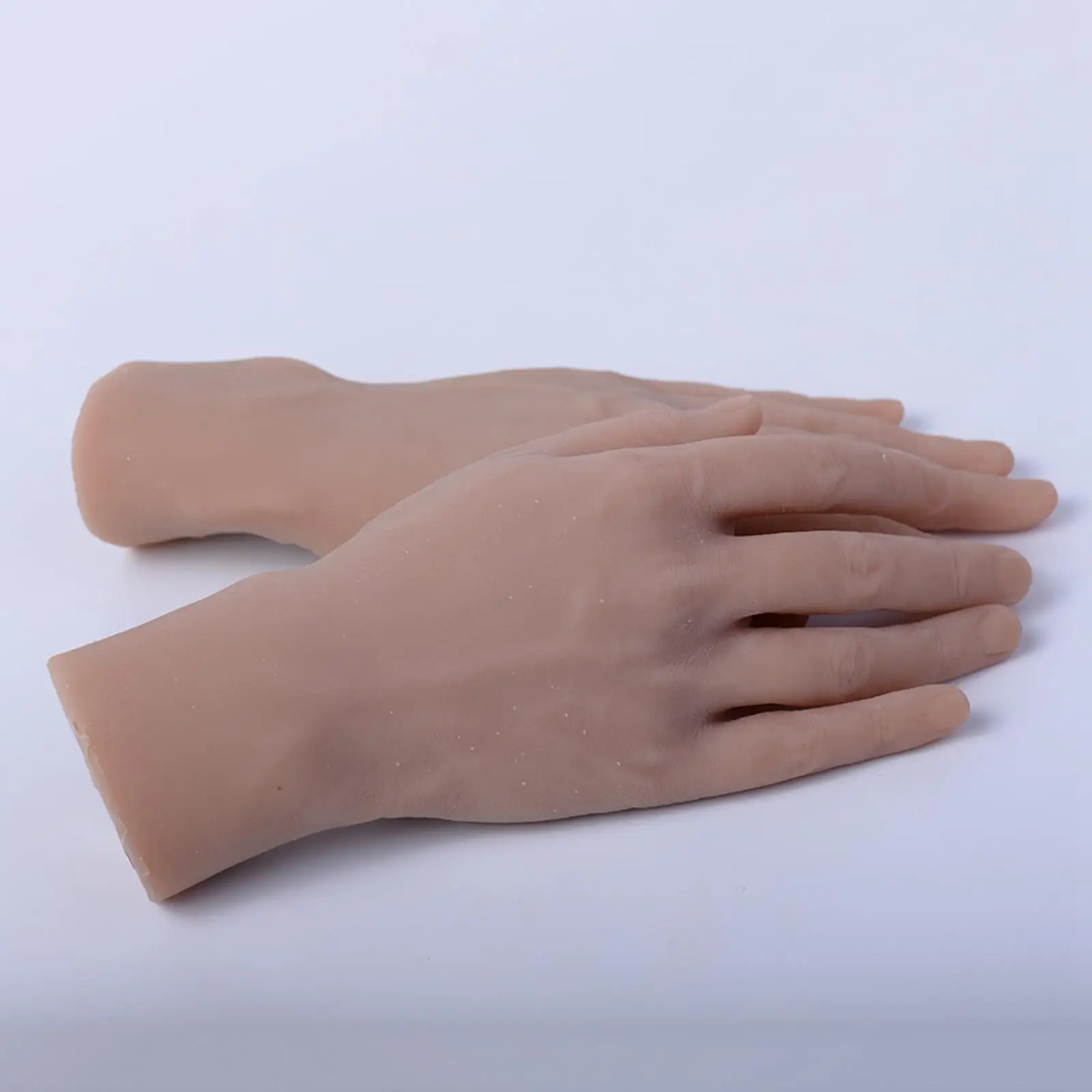 

2 Practice Hands Silicone Prosthetic Hands Manicure Tools - Fingers can be Bent - Reusable, Convenient for Use