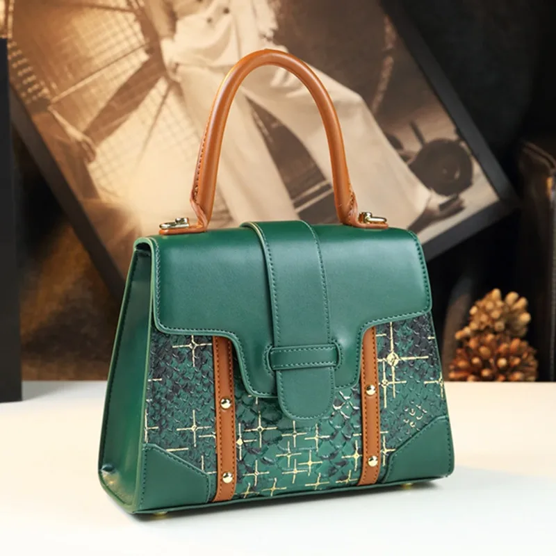 Louise Daisy Genuine LD Blue Plaid Contrast Color Small Square Handbag Bag  for Women 2023 New Leather Portable Shoulder Satchel - AliExpress