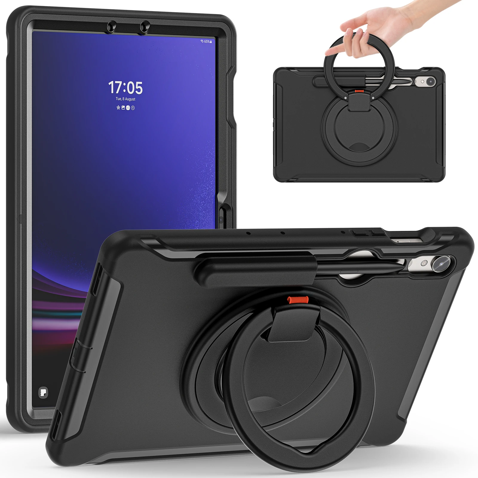 Universal Stand Case for Tablets - Protective Cover with Adjustable Viewing Angles