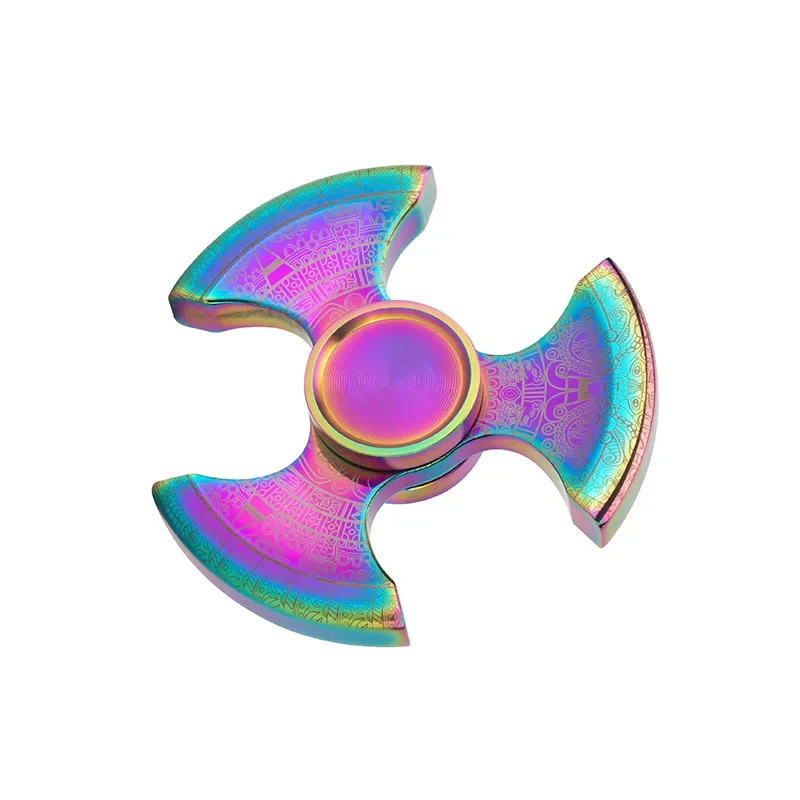 Stainless Steel EDC Fidget Spinner Luminous Stress Relief Toy Spinning Top Tip Antistresse Gyroscope Decompression Children Girl