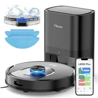 Smart Robot Vacuum Mop Self-Empty Base Mapping 60-Day Capacity Pets Hair Cleaner Carpet Hard Floors Technology Virtual Walls 1