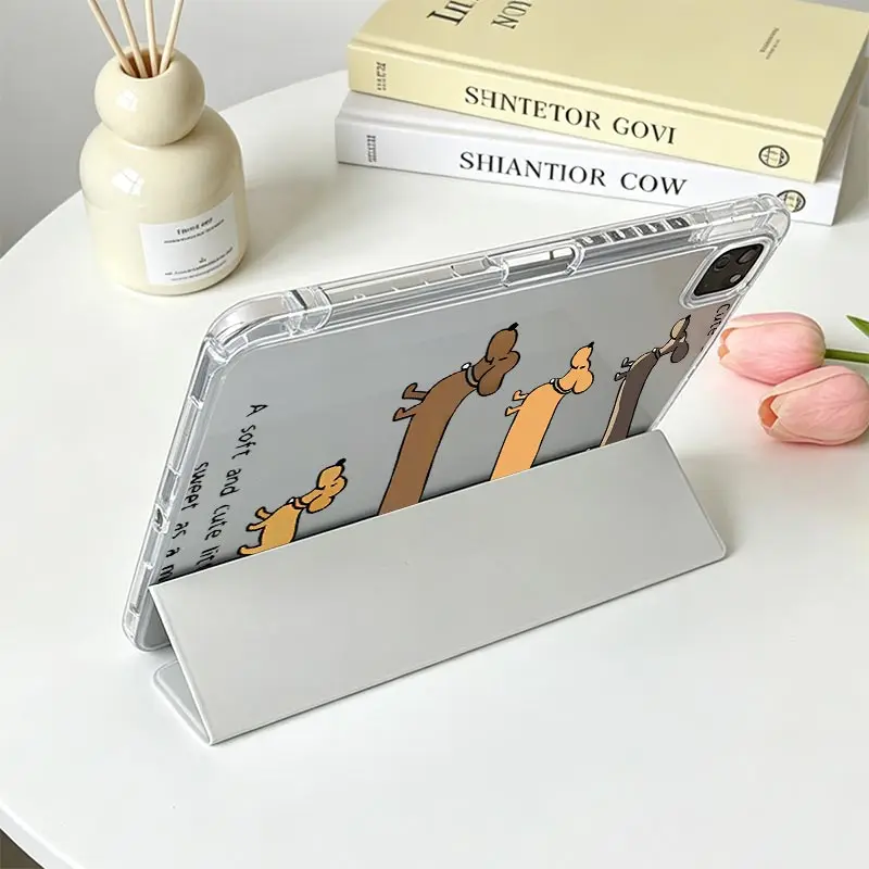 Tri-Fold TPU Bumper Protective Tablet Case