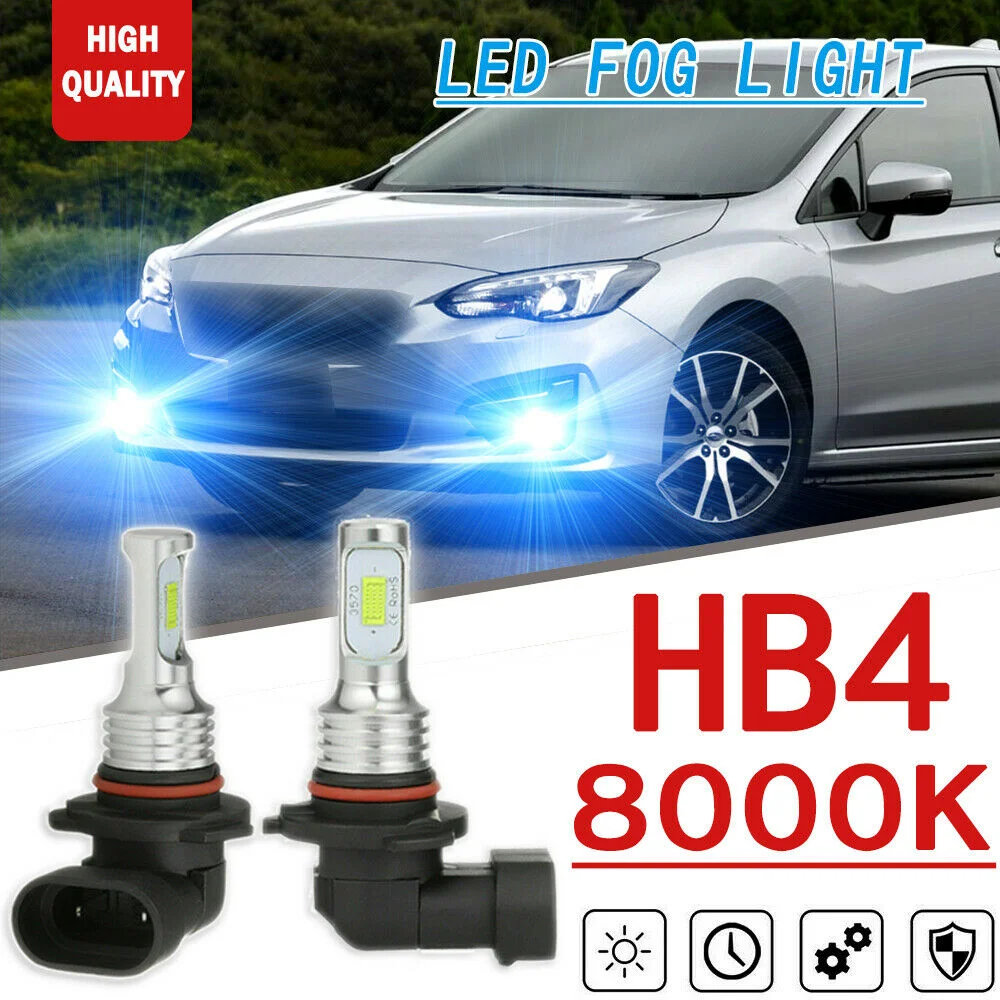Светодиодные противотуманные фары 2x9006 HB4 8000K Ice blue для Kia Optima Sorento Forte Sportage Rio