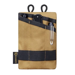 Multifunctional Compact Pocket Organizer for Outdoor Adventure and EDC Gear Storage (Khaki)
