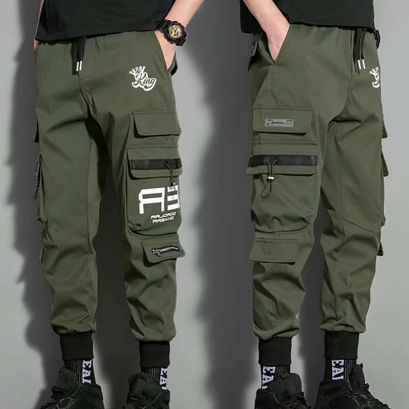 New Hip Hop Joggers Cargo Pants Men Harem Pants Casual Multi-pockets Trousers Black Green Sweatpants Streetwear Casual Men Pants
