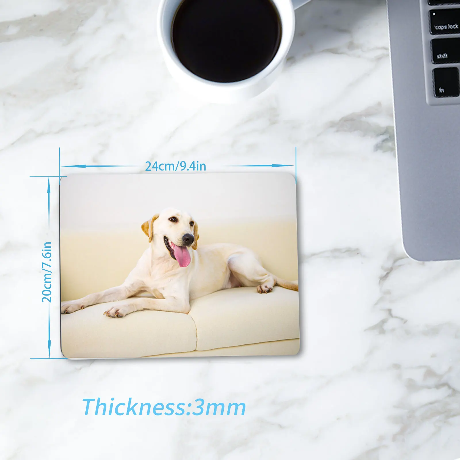 Mouse Pad 8pcs Sublimation Mouse Pad Blank Mousepad For Sublimation Transfer Heat Press Printing Crafts Non Slip
