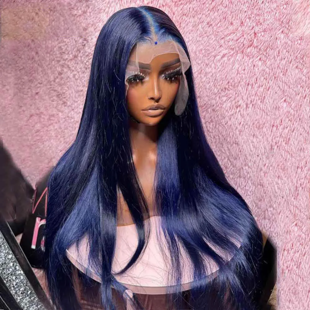 soft-dark-blue-26inch-180-density-long-silky-straight-deep-lace-front-wigs-for-black-women-baby-hair-glueless-preplucked-daily