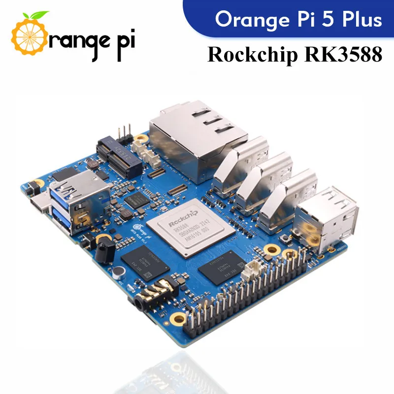 Orange pi 5 plusシングルボードコンピューター,4GB ram,rk3588