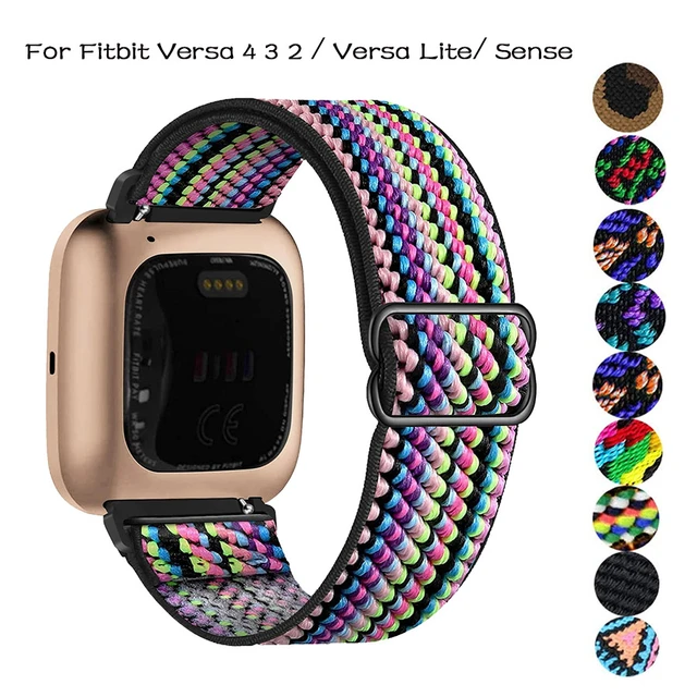 Nylon Strap For Fitbit Versa 4/ Sense 2 Band Replacement Loop Wristband For  Fitbit Versa 3 / Fit bit sense Smart watch - AliExpress