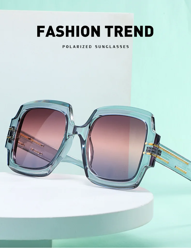 Vintage Oversized Sunglasses For Women Quality Black Gradient_voghion.com