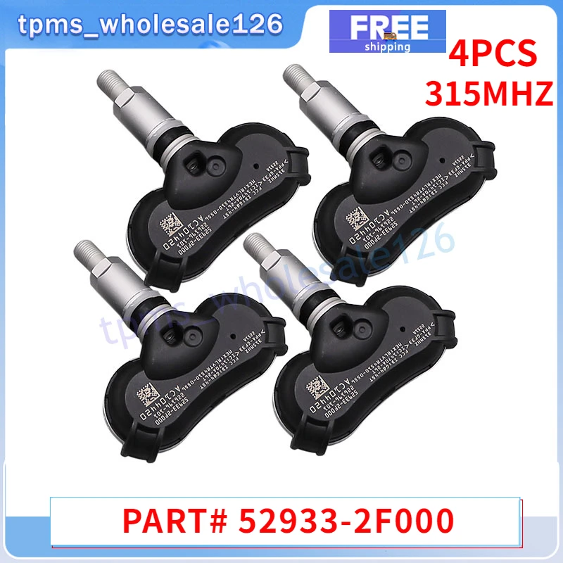 529332F000CarTirePressureMonitorSensor4PCSForHyundaiAccentGenesisSonataTucsonFor