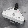 Triangle Basin Small Family Bathroom Washbasin Balcony Corner Mini Washbasin Wall-Hang Sink Corner Basin With Drain Faucet 5