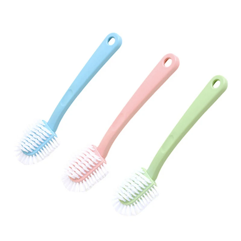 Multifunctional All-round Five-sided Shoe Washing Brush Household Plastic Long-handled Soft-bristle Shoe Brush Multifunctional