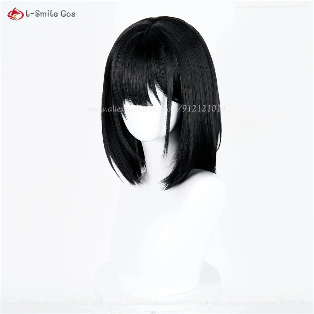 Qiao Ling Rin Jo Cosplay Perücke Schwarz Synthetik Hitzeresistent Anime Halloween 7