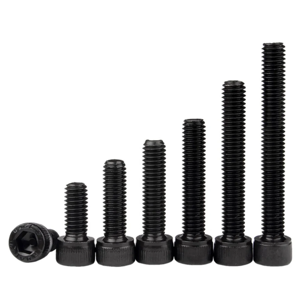 M1.6 M2 M2.5 M3 M4 M5 M6 M8 A2-70 304 Stainless Steel grade 12.9 steel Hexagon Hex Socket Head Cap Allen Bolt Screw 5/10/50Pcs