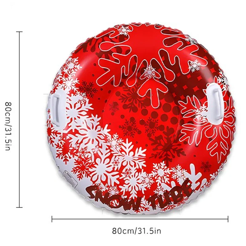 1PC Snow Sledge Inflatable Ski Ring PVC Sledding Tube Thicken Snow Tubing Winter Snow Tube with Handle Skiing Accessories 3