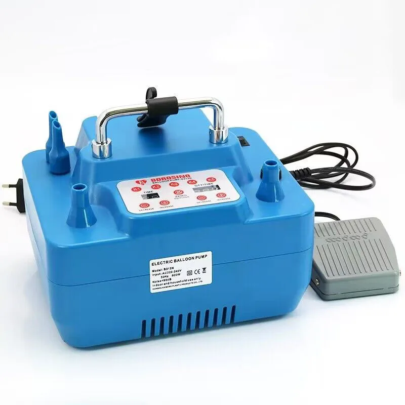

800W Electric Balloon Pump Timing Quantitative Professional Double Hole Inflator With Memory Function Foot Switch tools