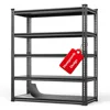 45.2" Wide Garage Shelving Heavy Duty Storage Rack 3000lbs Load Capacity, 5 Tier Adjustable Garage Storage Shelving Units 2